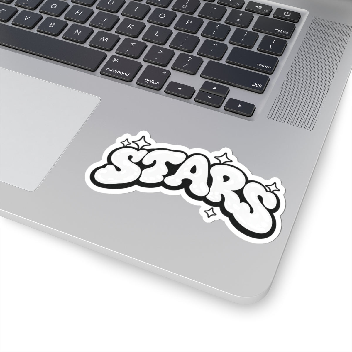 Stars Bubble Letter Kiss-Cut Sticker