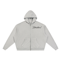 Stars White Boxy Hoodie
