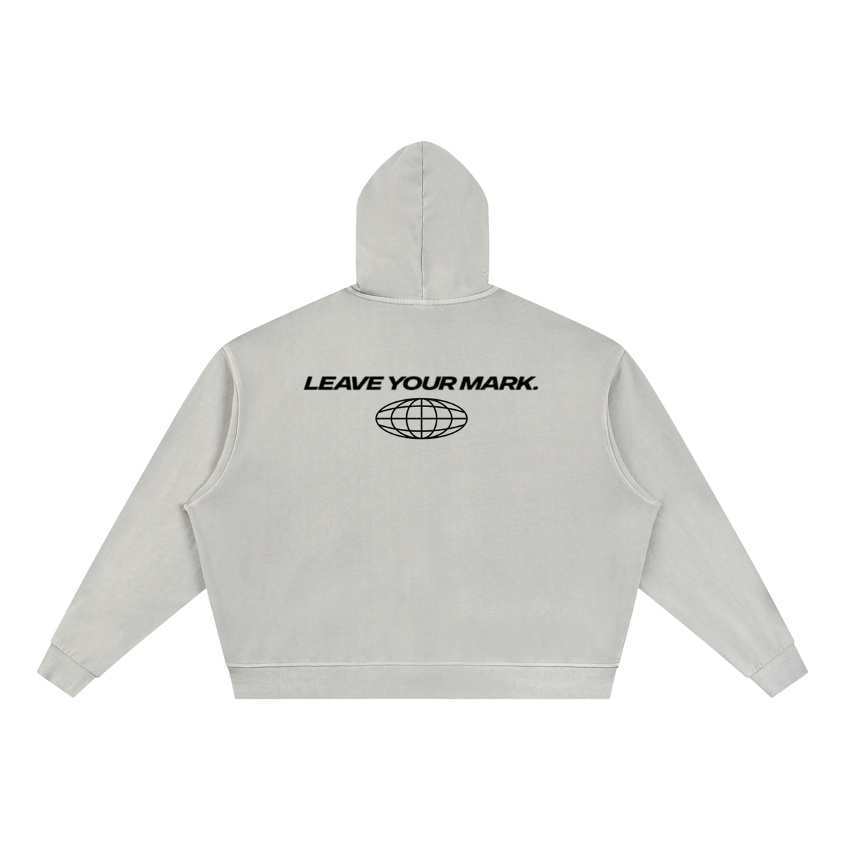 Stars White Boxy Hoodie